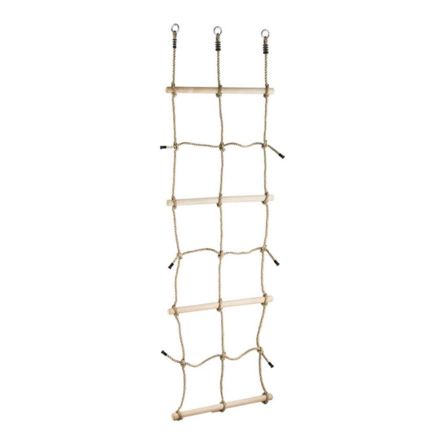 2Kids Toys - Climbing net with wooden rungs